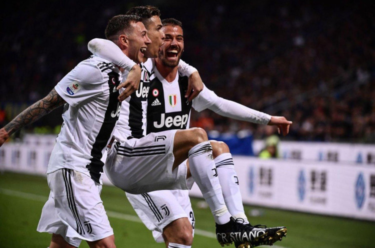 Gol ke-600 Cristiano Ronaldo Perpanjang Catatan Apik Juventus di Markas Inter Milan