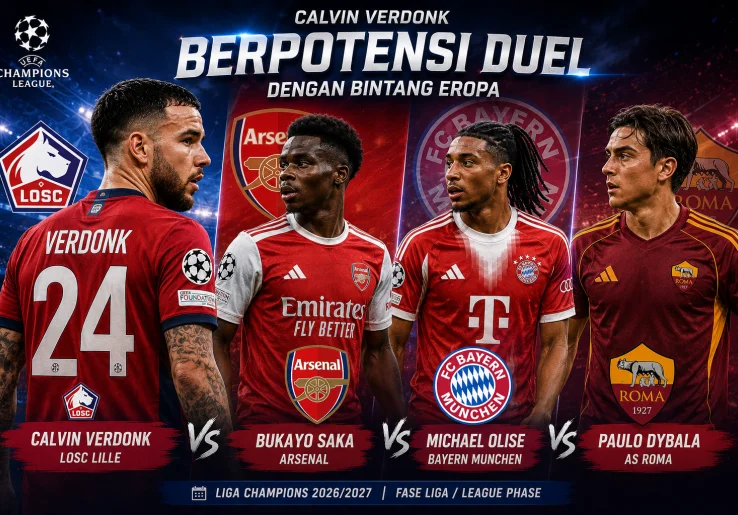 Liga Champions 2026/2027: Calvin Verdonk Berpeluang Hadapi Saka, Olise, hingga Paulo Dybala