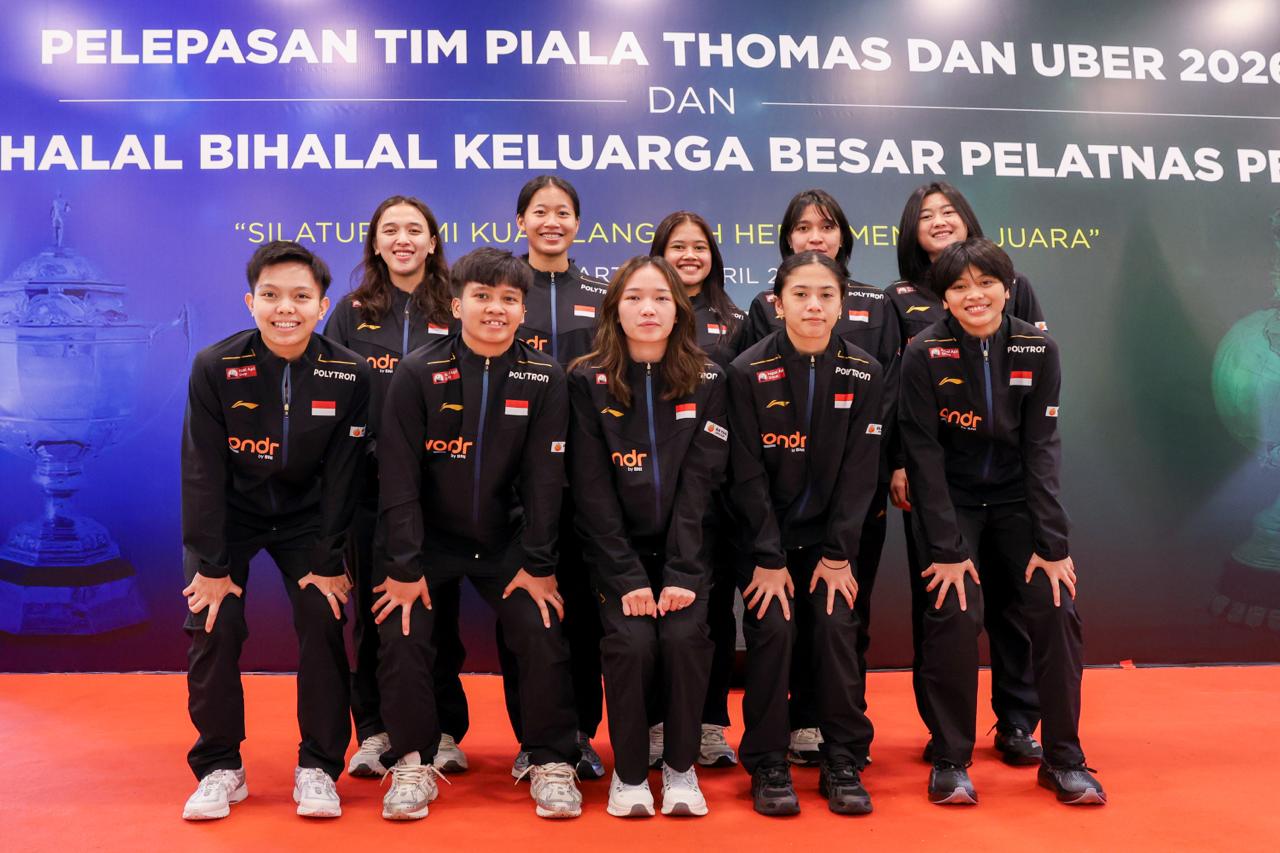 Tim Indonesia untuk Uber Cup 2026. (PBSI)