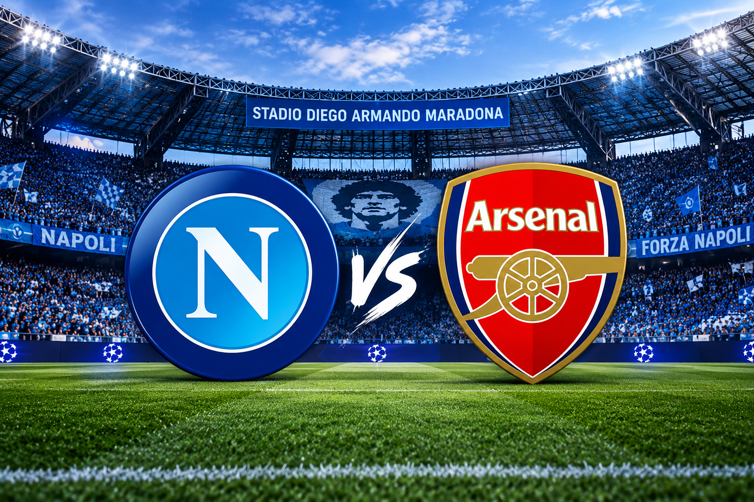 Prediksi dan Link Streaming Napoli vs Arsenal: Partenopei Perkasa di Kandang