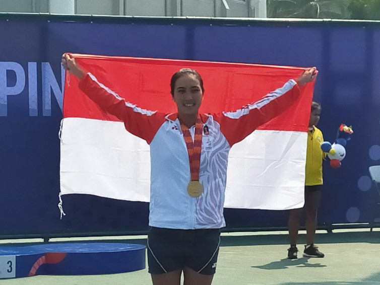 Aldila Sutjiadi Targetkan Medali Emas SEA Games 2019 Kedua dari Cabor Tenis