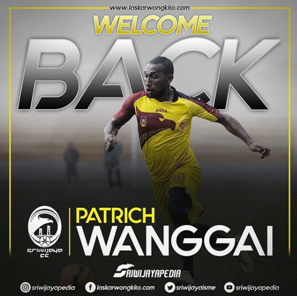 Patrich Wanggai Akhirnya Resmi ke Sriwijaya FC