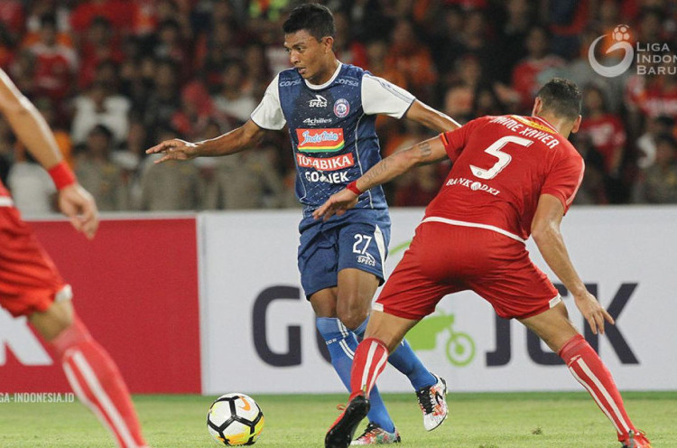 Arema FC 1-1 Persija Jakarta, Simic Cetak Gol dan Konate Selamatkan Singo Edan dari Kekalahan