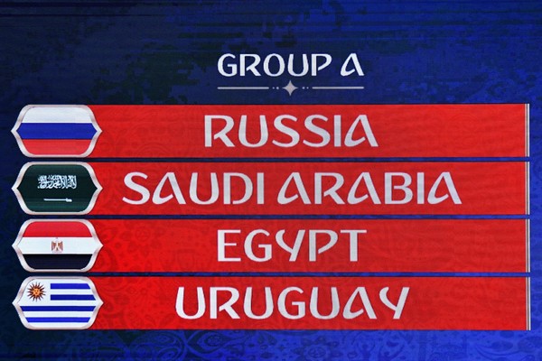 Jadwal Lengkap Grup A Piala Dunia 2018