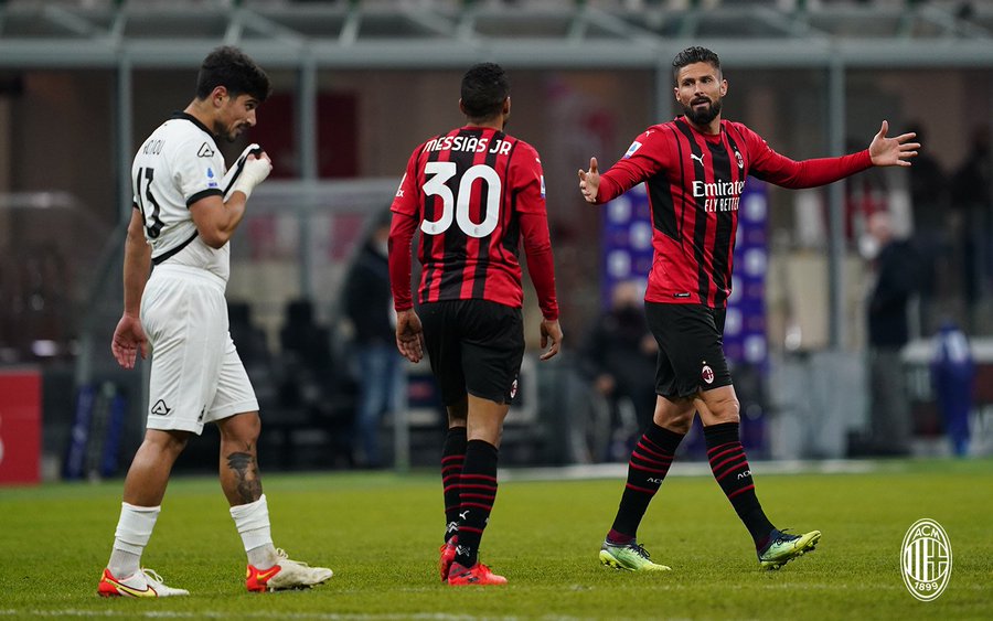 AC Milan 1-2 Spezia: Rossoneri Gagal Geser Inter di Puncak Klasemen