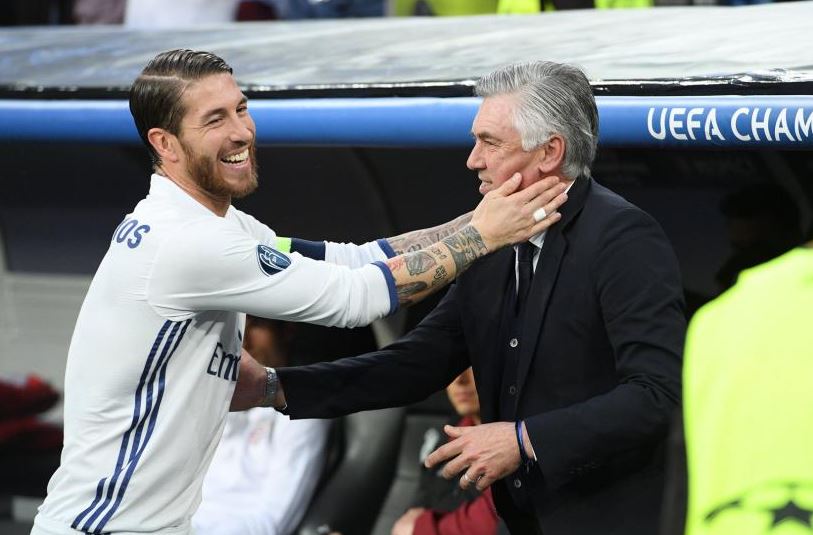 Sevilla Vs Real Madrid, Reuni Sergio Ramos dengan Carlo Ancelotti