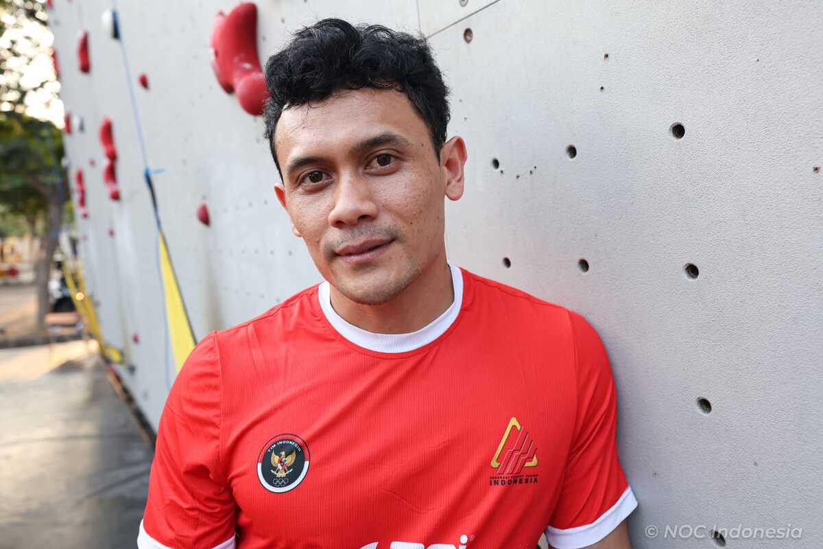 Atlet panjat tebing Indonesia, Veddriq Leonardo. (NOC Indonesia)