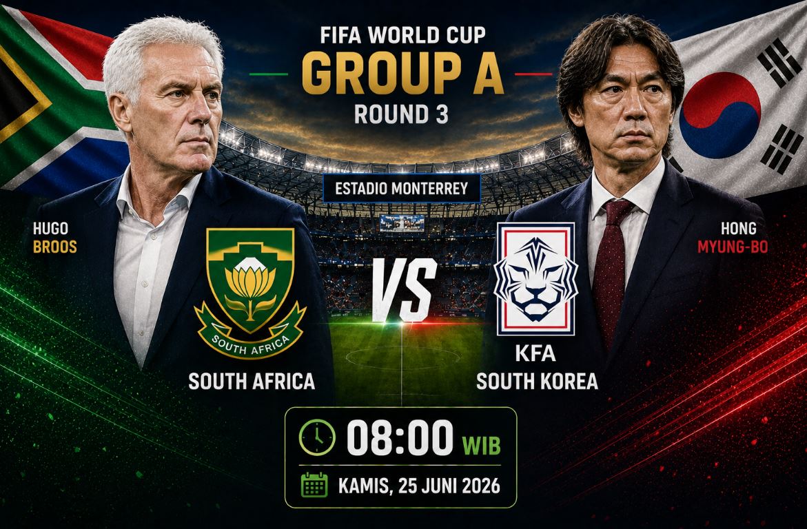 Prediksi dan Statistik Afsel vs Korsel: Saling Sikut demi Tiket 32 Besar Piala Dunia 2026