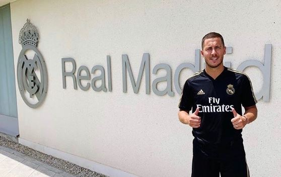 Hari Pertama Berlatih dengan Real Madrid, Eden Hazard Kenakan Nomor David Beckham