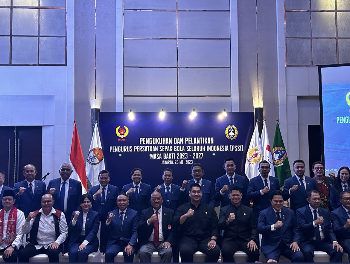 Ketua KONI Lantik Kepengurusan PSSI 2023-2027, Minta Timnas Indonesia Makin Berjaya