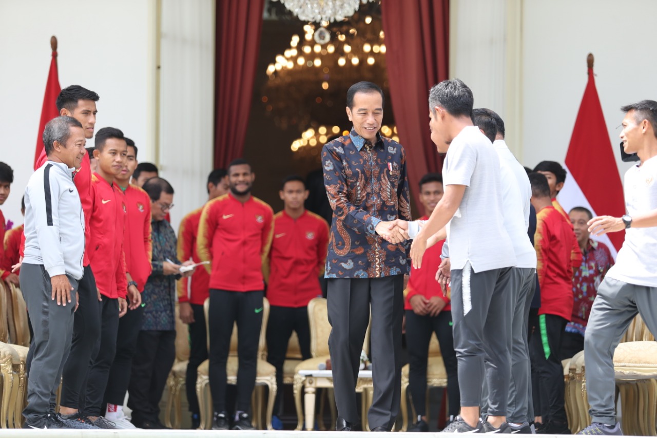 Wejangan Presiden Jokowi untuk Timnas Indonesia U-22