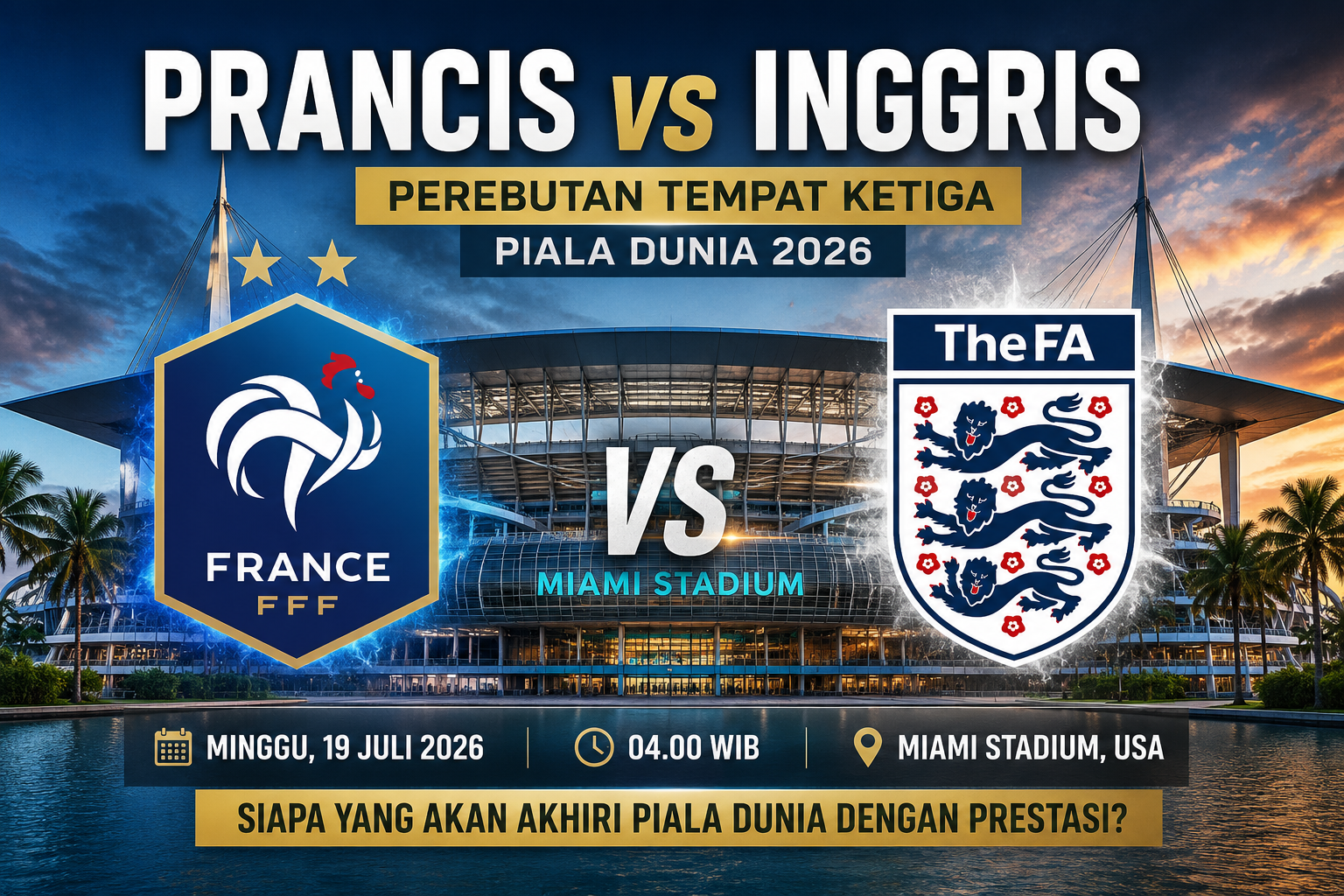Superkomputer Opta Prediksi Skor Prancis vs Inggris: Les Bleus Tak Pulang dengan Tangan Hampa