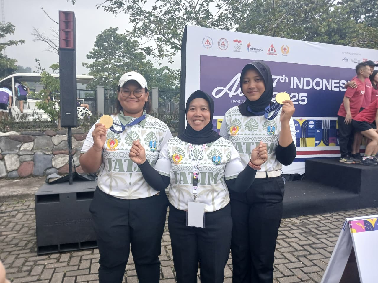 Duo Srikandi Jawa Timur Tak Menyangka Rebut Medali Emas di Aice 7th Indonesia Open Woodball 2025