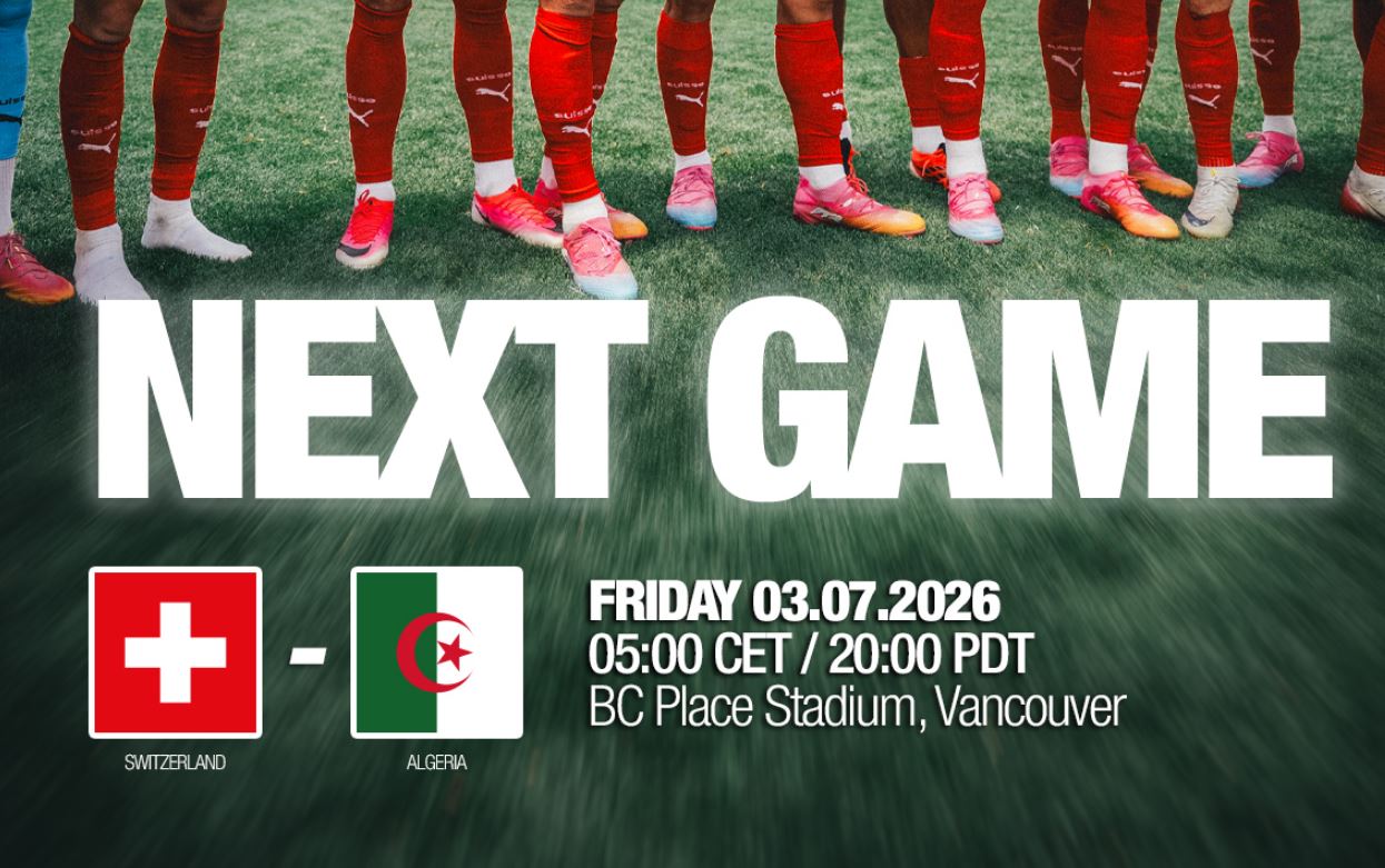Jadwal Siaran Langsung dan Link Streaming Swiss vs Aljazair, Kick-off Jumat (03/07) Pukul 10.00 WIB di Kanada