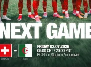 Jadwal Siaran Langsung dan Link Streaming Swiss vs Aljazair, Kick-off Jumat (03/07) Pukul 10.00 WIB di Kanada