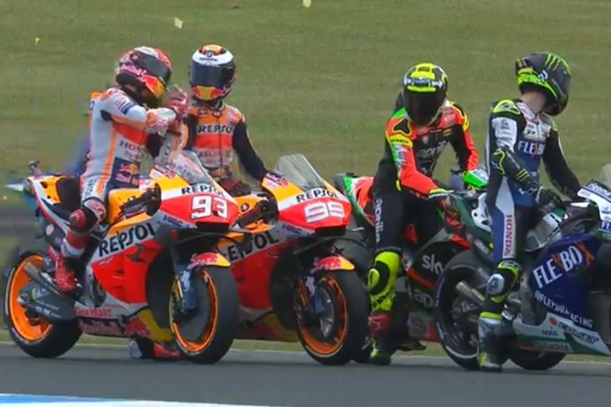 Marc Marquez Akui Sempat Marah dengan Jorge Lorenzo
