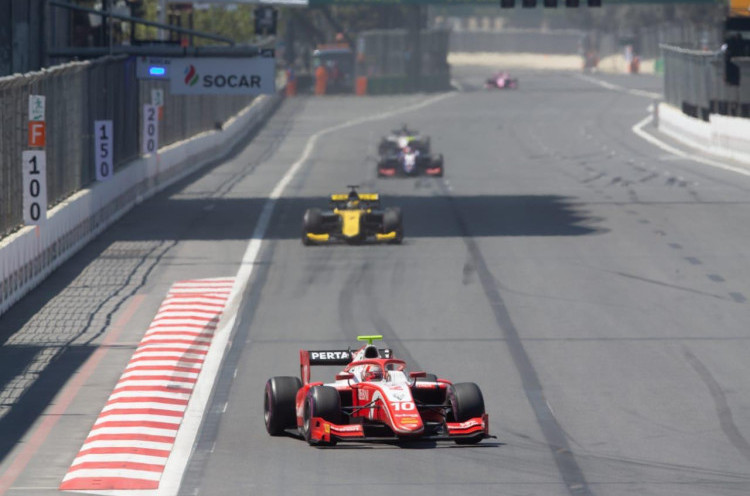 Feature Race F2 Baku: Start Posisi 19, Sean Gelael Finis Keenam