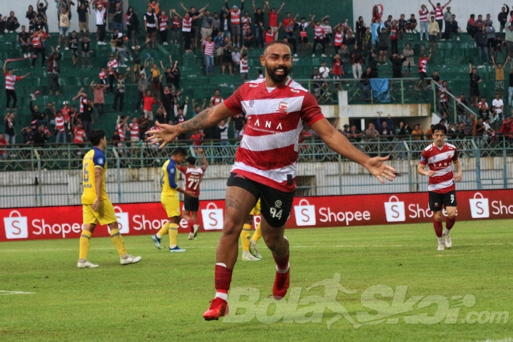 Pesona Dalberto Belo saat Madura United Hancurkan Barito Putera