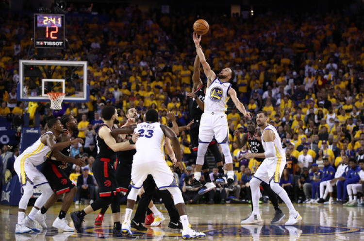 Final NBA 2019: Walau Kevin Durant Cedera Lagi, Warriors Tunda Pesta Raptors 