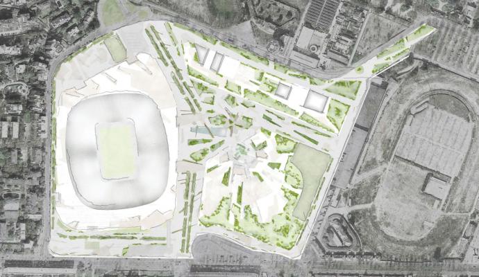 Bocoran Desain Stadion Anyar Inter dan Milan