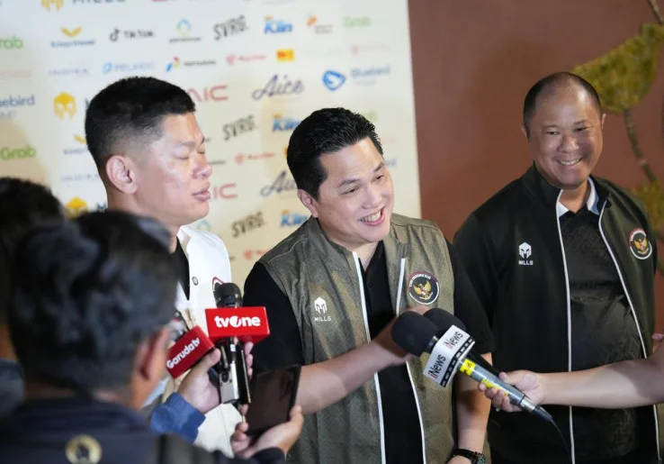 Tim Indonesia on The Track di SEA Games 2025, Menpora Erick Thohir Minta Atlet Fokus sampai Hari Terakhir