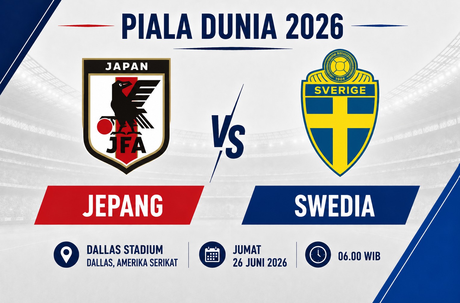 Prediksi dan Statistik Jepang vs Swedia: Samurai Biru di Atas Angin