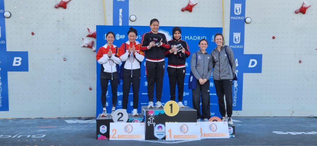 Tim Panjat Tebing Indonesia Raih 5 Medali di Kejuaraan IFSC Madrid 4 Speed, Termasuk 3 Emas