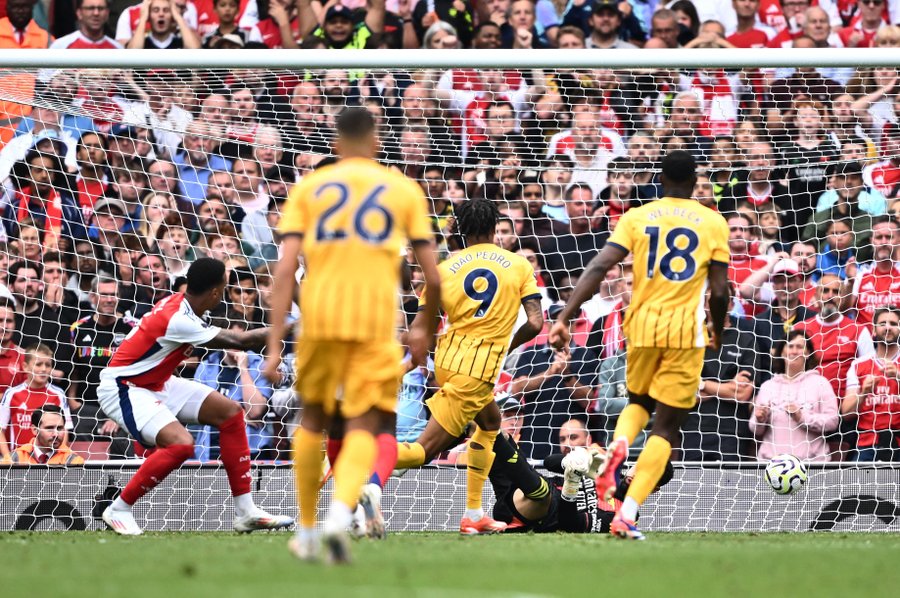 Hasil Premier League: Diwarnai Kartu Merah Declan Rice, Arsenal Ditahan Brighton 1-1