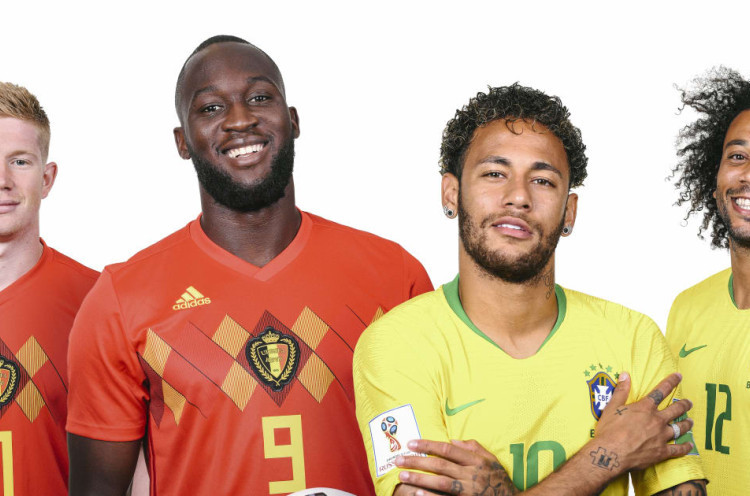 Piala Dunia 2018: Fakta Menarik Jelang Brasil Vs Belgia