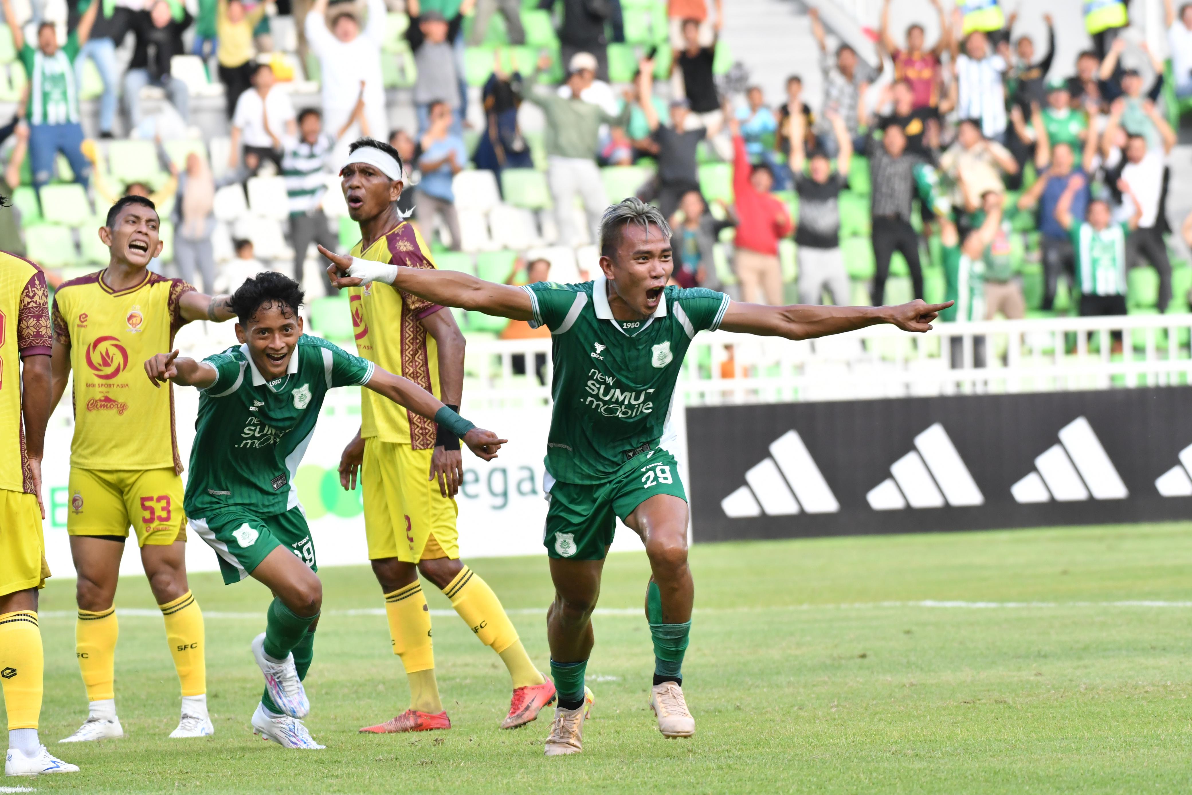 PSMS Medan Kembali Berjaya di Derbi Sumatra, Sikat Sriwijaya FC Palembang 3-1