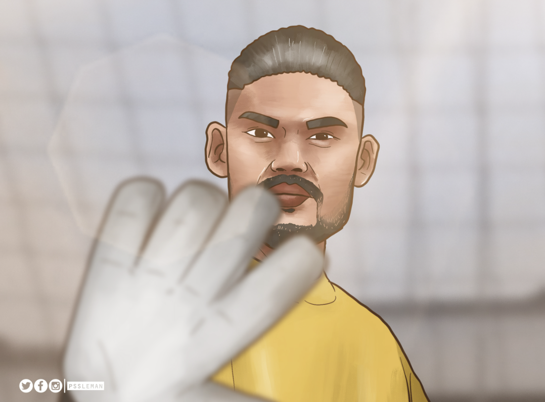 Resmi, Kiper Timnas Filipina Anthony Pinthus Kawal Gawang PSS Sleman