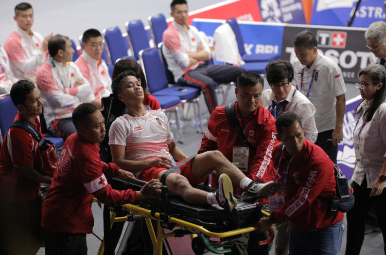 Cedera, Anthony Sinisuka Ginting Kalah Terhormat pada Final Asian Games 2018