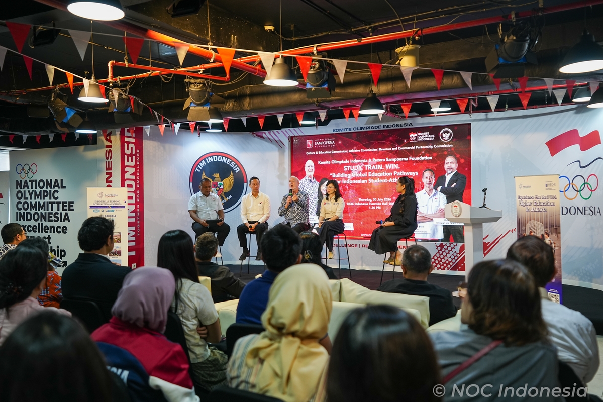 NOC Indonesia jalin kerja sama dengan PSF demi masa depan student-athlete. (NOC Indonesia)