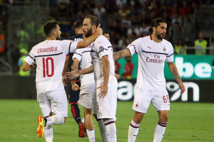Hasil Pertandingan Liga-liga Eropa: Gonzalo Higuain Cetak Gol, AC Milan Gagal Menang