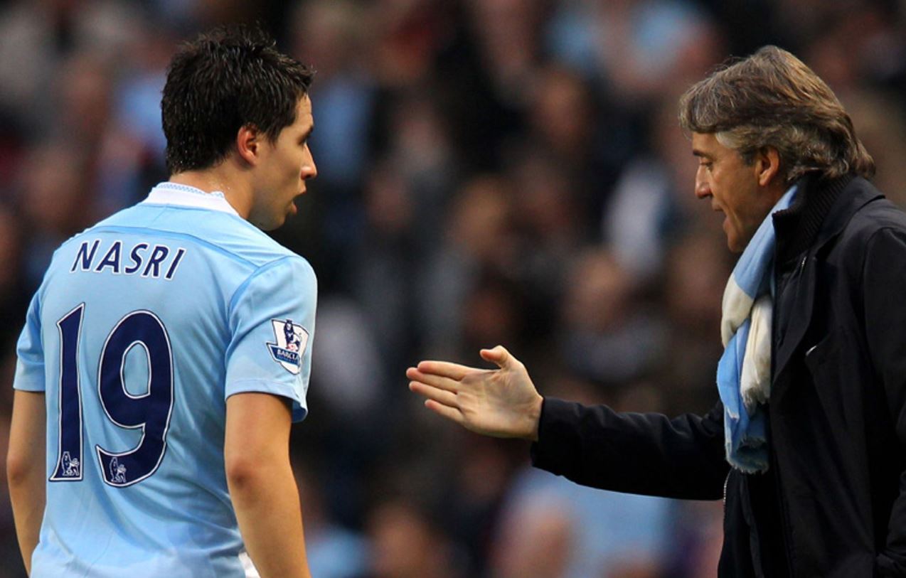 Terungkap, Nasri Pernah Hampir Melempar Sepatunya ke Wajah Roberto Mancini