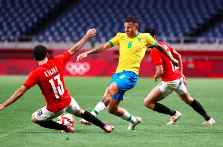 Olimpiade Tokyo 2020: Brasil 1-0 Mesir, Juara Bertahan Tak Terbendung