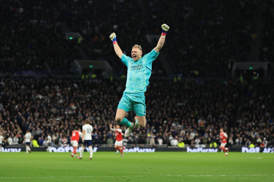 Reaksi Aaron Ramsdale Usai Ditendang Suporter Tottenham Hotspur