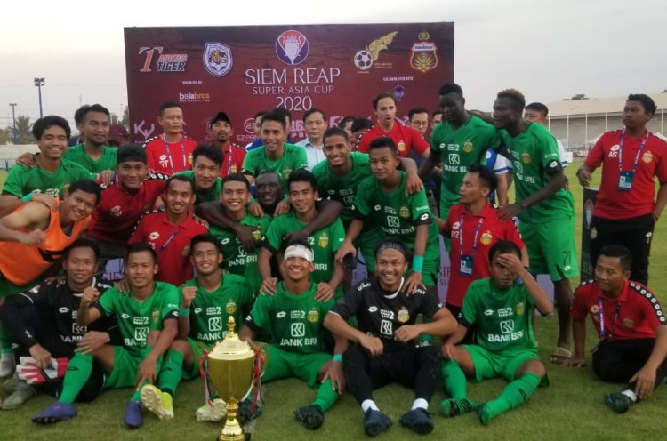 Kalahkan Klub Malaysia 2-1, Bhayangkara FC Juara Turnamen di Kamboja