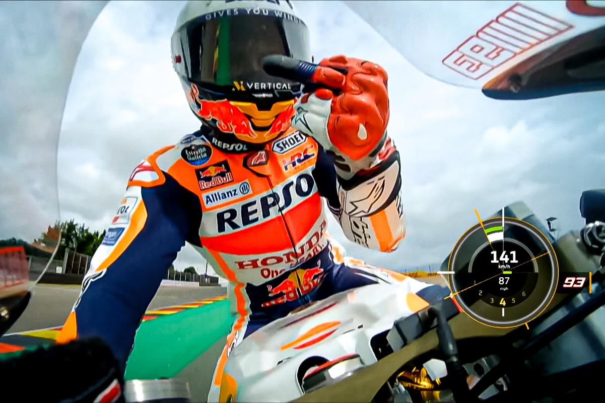 Aksi Marc Marquez Jadi Sorotan