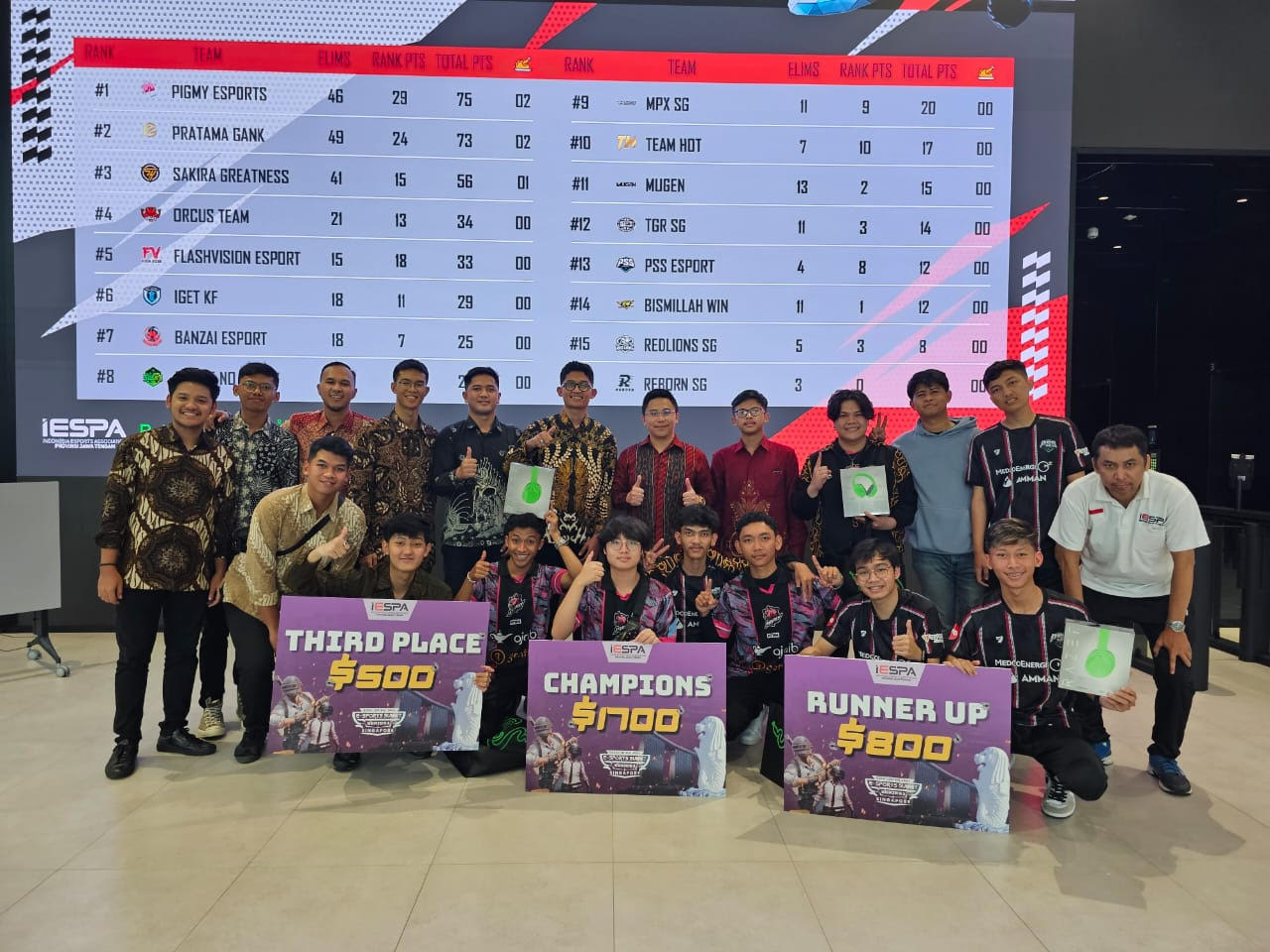 Tim ESports Asal Jawa Tengah Borong Gelar di Turnamen Internasional