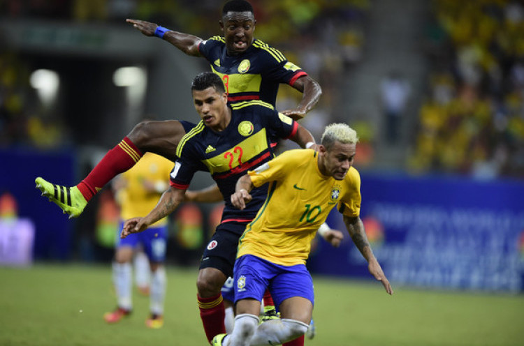 Gol Falcao Hindarkan Kolombia Dari Kekalahan Atas Brasil