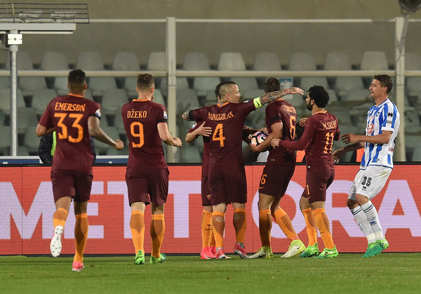 AS Roma Pesta Gol di Markas Pescara