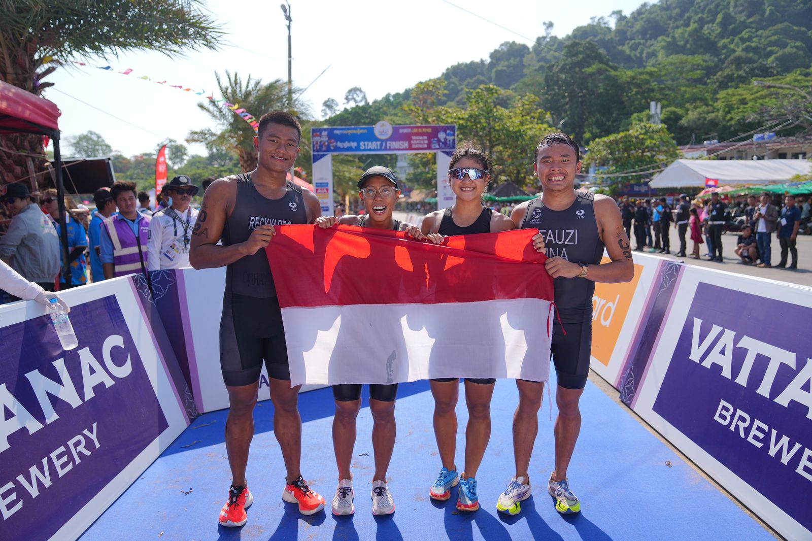 Aquathlon Tambah Satu Medali Perak dari Nomor Mixed Team Relay untuk Indonesia