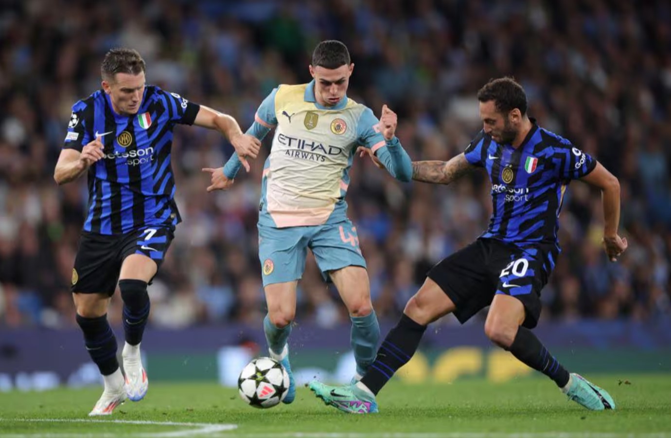 Hasil Liga Champions: Inter Milan Tahan Man City, PSG Susah Payah Bekuk Girona