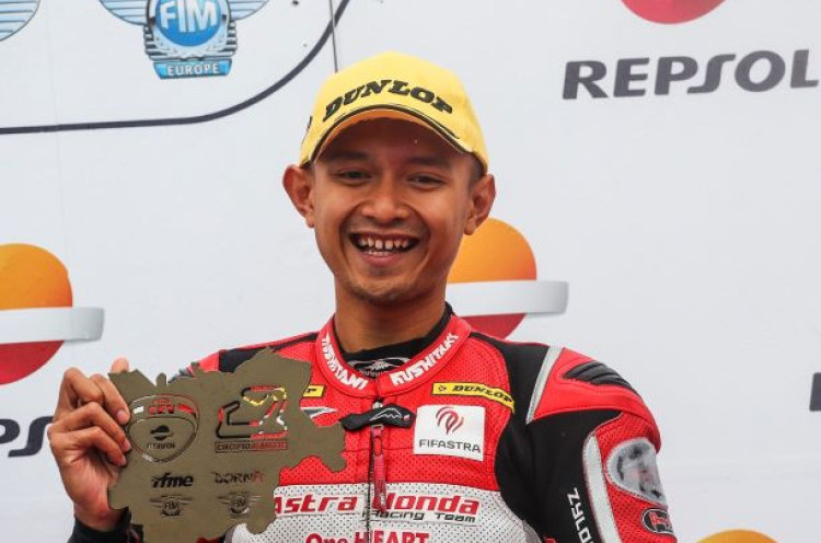 Pembalap Indonesia yang Ikut Moto2 2019 Naik Podium di Albacete 