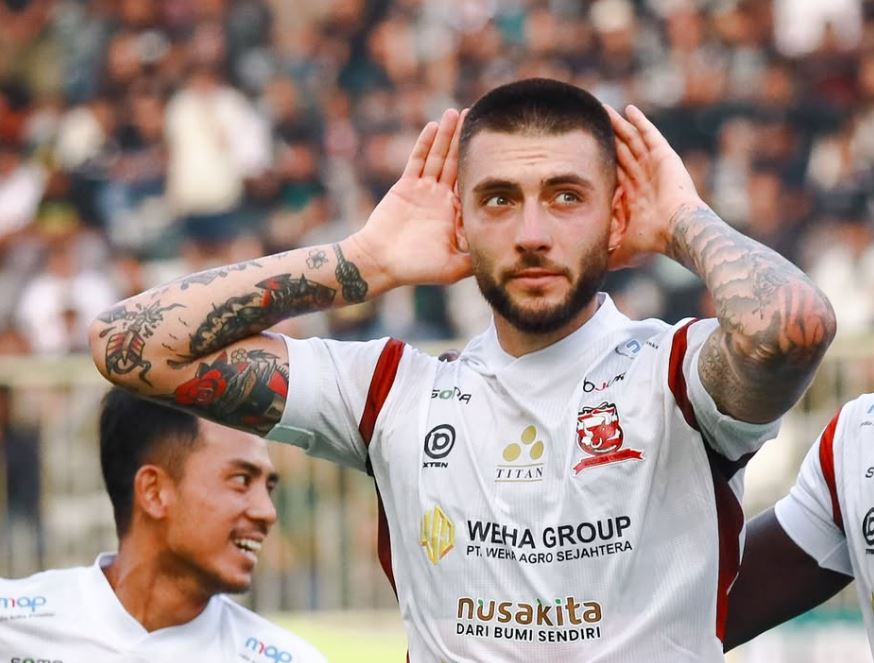 Penyerang Debutan Madura United Bertekad Terus Tampil Ganas