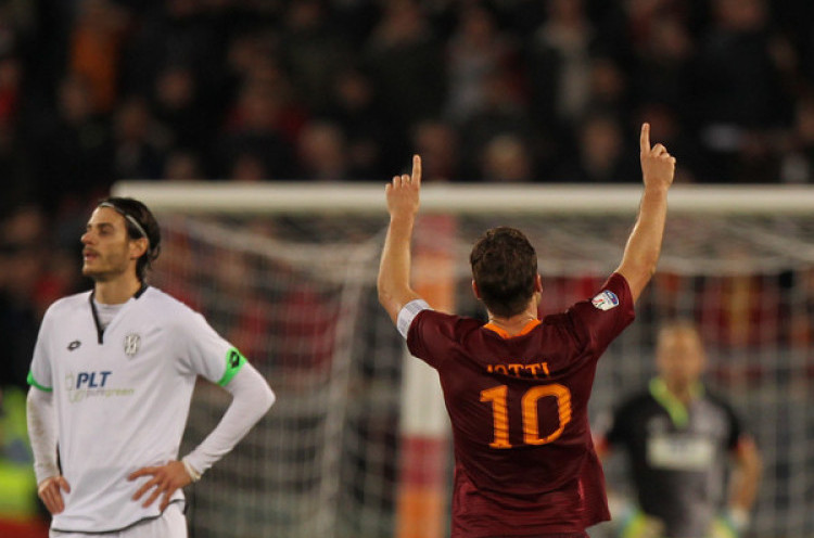 Totti Antar Roma Lolos ke Semifinal Coppa Italia