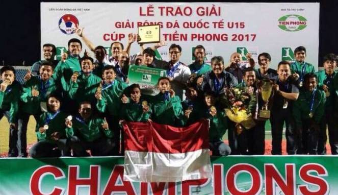 Timnas Indonesia U-16 Raih Gelar Juara Tien Phong Plastic Cup