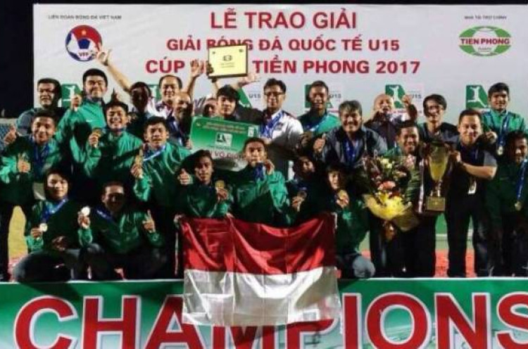 Timnas Indonesia U-16 Raih Gelar Juara Tien Phong Plastic Cup