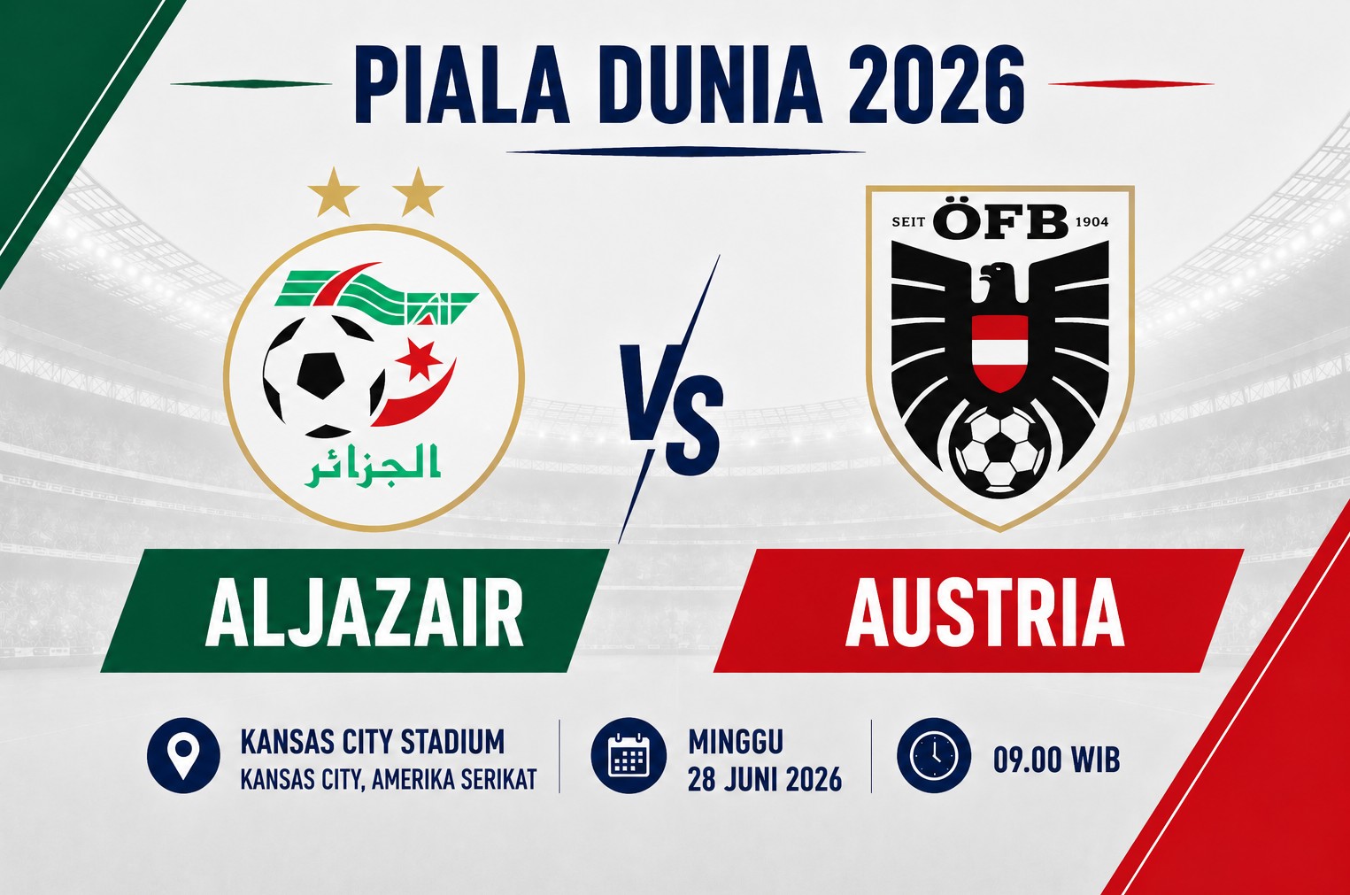 Prediksi dan Statistik Aljazair vs Austria: Duel Krusial Tim Kuda Hitam